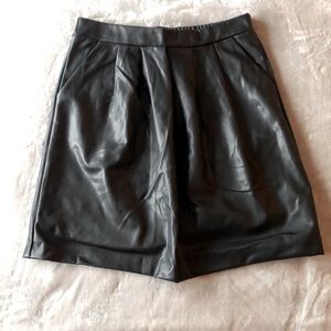 Faux leather skirt